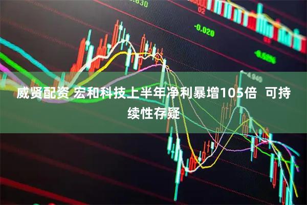 威贤配资 宏和科技上半年净利暴增105倍  可持续性存疑